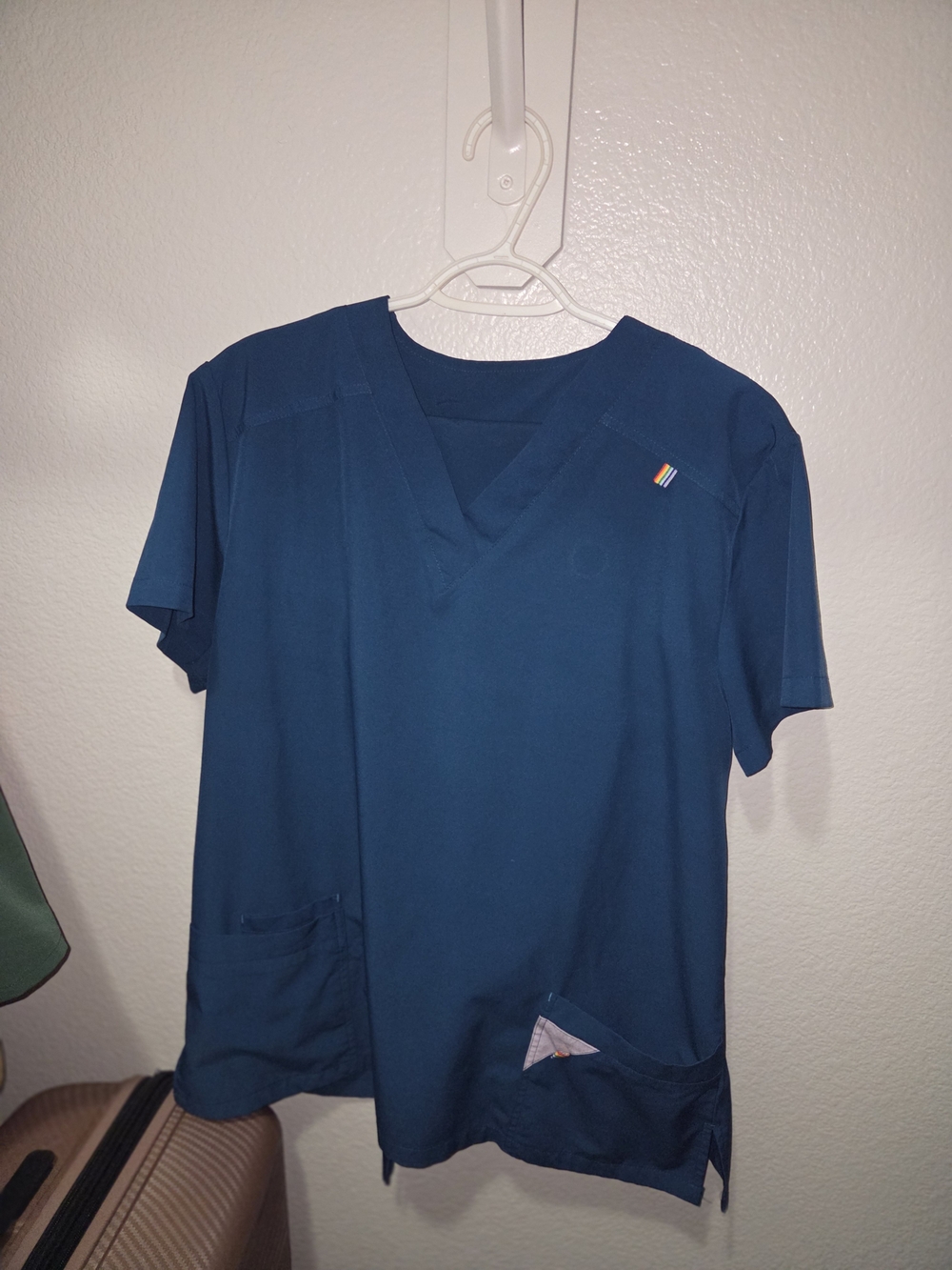 Women's Teal V-Neck Scrub Set